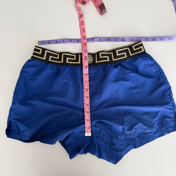 Versace Blue Medusa Head Swim Trunks Mens (no liner) - Picture 10 of 11